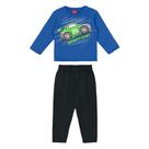 Conjunto Bebê Longo Kyly Moletom Peluciado Estampado Menino Conjunto Bebê Longo Kyly Moletom Peluciado Estampado Menino