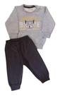 Conjunto Bebê Masculino Blusão Ml + Calça Colorittá