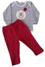 Conjunto Bebê Masculino Body ML + Calça Mini Mundo