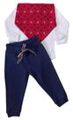 Conjunto Bebê Masculino Body ML + Calça Mini Mundo