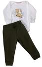 Conjunto Bebê Masculino Body ML + Calça Mini Mundo