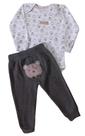 Conjunto Bebê Masculino Body ML + Calça Mini Mundo