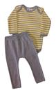 Conjunto Bebê Masculino Body ML + Calça Piu Blu