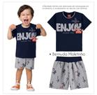 Conjunto Bebê Masculino Camiseta + Bermuda Moletinho Kyly Conjunto Bebê Masculino Camiseta + Bermuda Moletinho Kyly