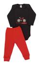 Conjunto Bebê Masculino Canelado Body ML + Calça Mimoso Baby