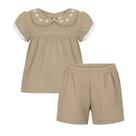Conjunto Bebê Menina Alakazoo Crochê Imperial Blusa e Short Tamanho:1Cor:Igual da foto