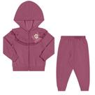 Conjunto Bebê Menina Angerô em Moletom Blusa c/Zíper e Calça Bordô Tamanho:M