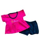 Conjunto bebê menina bata e shorts princesa Conjunto bebê menina bata e shorts princesa