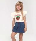 Conjunto Bebê Menina Blusa Com Short Saia Trick Nick Cor:Off WhiteTamanho:2