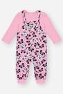 Conjunto Bebê Menina Blusa E Jardineira Panda Rosa Mundo Cinti Conjunto Bebê Menina Blusa E Jardineira Panda Rosa Mundo Cinti