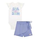 Conjunto Bebê Menina Body Cotton e Short Saia Molevisco Kukiê Conjunto Bebê Menina Body Cotton e Short Saia Molevisco Kukiê