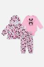 Conjunto Bebê Menina Body, Jaqueta E Calça Pandas Rosa Mundo Cinti Conjunto Bebê Menina Body, Jaqueta E Calça Pandas Rosa Mundo Cinti