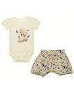 Conjunto Bebê Menina Body Ursinha/Shorts Grow Up