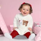 Conjunto Bebê Menina Inverno Blusa e Calça Moletom Peluciada Confortável Kyly 1000713
