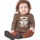 Conjunto Bebê Menina Inverno Casaco Molecotton E Legging Cotton 2 Peças Tam P a G - Angerô