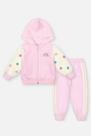 Conjunto Bebê Menina Jaqueta Pompom E Calça Rosa Mundo Cinti Conjunto Bebê Menina Jaqueta Pompom E Calça Rosa Mundo Cinti