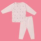 Conjunto Bebê Menina JunkesBaby Canelado Estampado Rosa Tamanho: MCor:Igual da foto