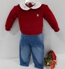 Conjunto Bebê Menina Paraiso Body Plush + Calça Jeans 11720
