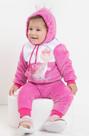Conjunto Bebê Menina Pelo Bordado Inverno Lessa Kids B8899