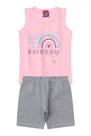 Conjunto Bebê Menina Rosa - Alemara