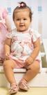 Conjunto Bebê Menina Suedine Estampado Verão Lessakids B9087