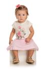 Conjunto Bebê Menina Verão Rosas, 2 peças - Quebra cabeça