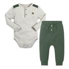 Conjunto Bebê Menino Angerô Body Suedine e Calça em Moletinho cor Mescla/Verde Tamanho:P Conjunto Bebê Menino Angerô Body Suedine e Calça em Moletinho cor Mescla/Verde Tamanho:P
