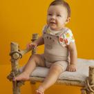 Conjunto Bebê Menino Angerô em Cotton Jardineira Bichinhos B Tamanho:MCor:Igual da foto