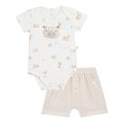 Conjunto Bebê Menino Body/Bermuda Fazenda Nini &amp Bambini