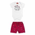 Conjunto Bebê Menino Body E Bermuda Funny Dogs Kyly