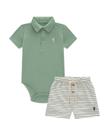 Conjunto Bebê Menino Body Verde/Bermuda Onda Marinha Conjunto Bebê Menino Body Verde/Bermuda Onda Marinha