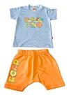 Conjunto Bebê Menino Camiseta Dino Bermuda Saruel Livy