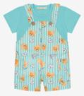 Conjunto Bebê Menino Camiseta E Jardineira Trick Nick Cor:AzulTamanho:1