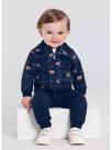 Conjunto Bebê Menino Jaqueta e Calça Moletom Mundi Cor:MarinhoTamanho:M Conjunto Bebê Menino Jaqueta e Calça Moletom Mundi Cor:MarinhoTamanho:M
