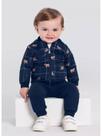 Conjunto Bebê Menino Jaqueta e Calça Moletom Mundi
