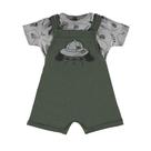 Conjunto Bebê Menino Jardineira Camiseta Safari Boca Grande Conjunto Bebê Menino Jardineira Camiseta Safari Boca Grande
