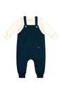 Conjunto Bebê Menino Jardineira com Bolso Colorittá Azul Marinho 3 Conjunto Bebê Menino Jardineira com Bolso Colorittá Azul Marinho 3
