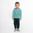 Conjunto Bebê Menino Moletom com Capuz Barco