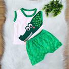 Conjunto Bebê Menino Regata + Bermuda Estampa Jacaré - Conforto e Estilo para os Pequenos RN a 03 Meses - Conjunto Bebê Menino Regata + Bermuda Estampa Jacaré - Conforto e Estilo para os Pequenos RN a 03 Meses -