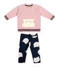 Conjunto Bebê Moletom e Legging Gatinha Trick Nick Conjunto Bebê Moletom e Legging Gatinha Trick Nick