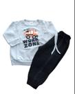 Conjunto bebe moletom simples dia a dia creche pijama 5569