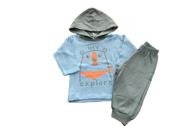 Conjunto bebe moletom simples dia a dia creche pijama 5573