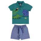 Conjunto Bebê Polo E Bermuda Animais VD Bahamas Conjunto Bebê Polo E Bermuda Animais VD Bahamas