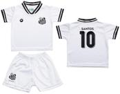 Conjunto Bebê Santos Uniforme Branco - Torcida Baby Conjunto Bebê Santos Uniforme Branco - Torcida Baby