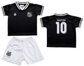 Conjunto Bebê Santos Uniforme Preto - Torcida Baby Conjunto Bebê Santos Uniforme Preto - Torcida Baby