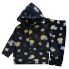 Conjunto Bebe Soft Com Capuz Calça Peluciado Inverno P ao G