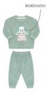 Conjunto Bebê Tileesul Inverno Pelo Com Bordado 12575