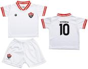 Conjunto Bebê Vitória Uniforme Branco - Torcida Baby Conjunto Bebê Vitória Uniforme Branco - Torcida Baby