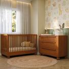 Conjunto Berço e Cômoda em Madeira Maciça Baby Orbi Casatema Madeiraoriginals