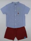 Conjunto Bermuda e Camisa Vermelho Ref D192641 Tam 2